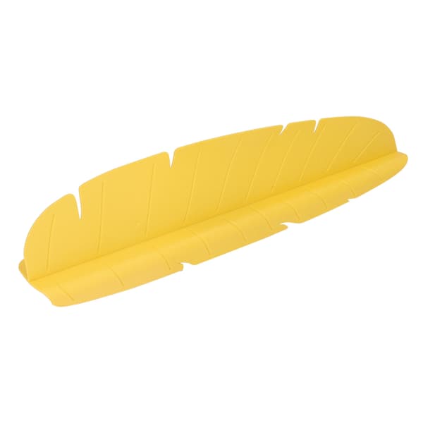 Elastisk Genanvendelig Stænkbeskytter til Vask med Bananblad til Opvask Grøntsager Vask Gul