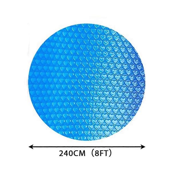 Durable UV-Resistant PE Pool Cover, 94.5 inches, Keeps Pool Clean, Blocks Debris, Compatible with Round Inflatable Pools