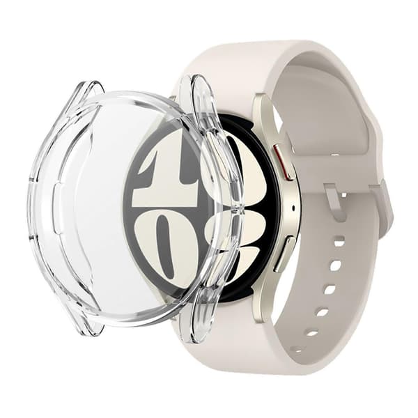 Case Compatible with Samsung Galaxy Watch 6 Screen Protector Case 40mm, Soft TPU Case with Built-in HD Screen Protector