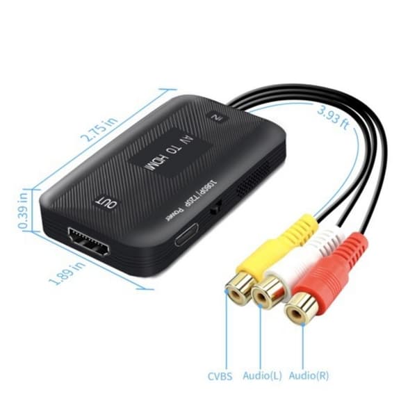 RCA til HDMI-konverter AV til HDMI-kabel