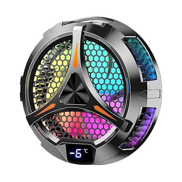 X42 Tablet Cooler Tablet Cooler RGB Farverig Belysning 10 cm Magnetisk Halvlederkøler Køling