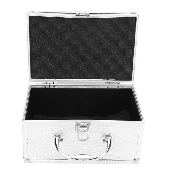 Dustproof Carrying Case with Spacious Interior, Portable Aluminum Alloy Storage Box, Multifunctional Design with Protective Sponge Lining