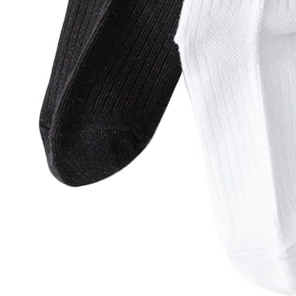 Barnestrømper med to striper, myke bomullsstrømper, lave, for småbarn, atletiske rørstrømper for barn, gutter, jenter, XL, 19–23 cm, for 9–12 år