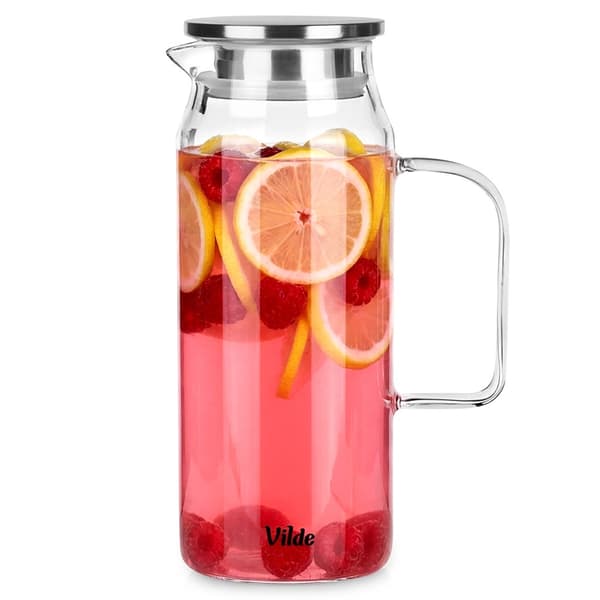 Glaskande med si-låg, 1,5L borosilikat 613