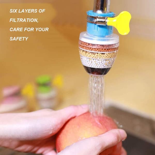 Active carbon water tap, water tap cleaner, one