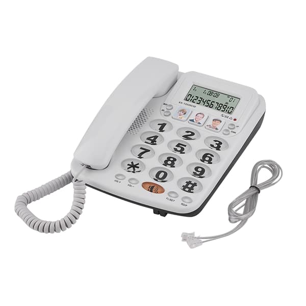 Højttalertelefon med nummerpræsentation til hjem/kontor med fastnettelefon