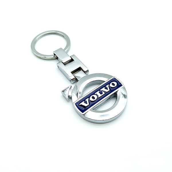 Nøglering nøglering emblem tilbehør til Volvo Grå one size