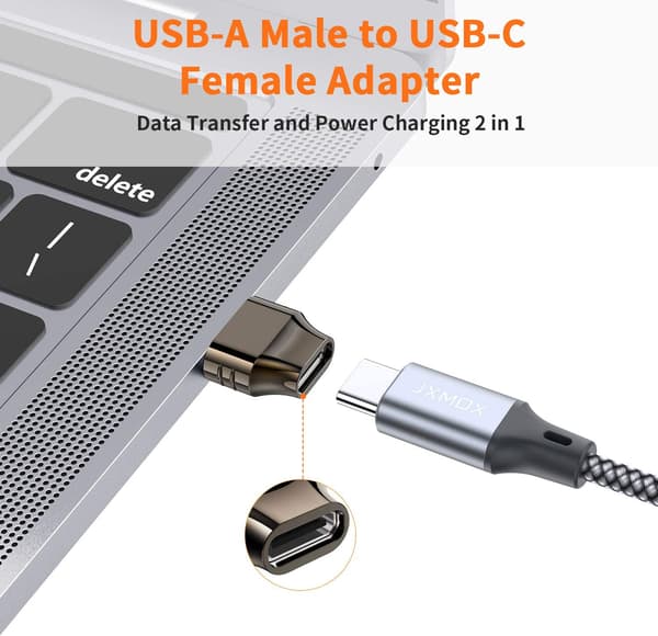 Portable USB-C to USB-A Adapter, Your Ultimate Companion for Seamless Connectivity and Fast Charging, Broad Compatibility Ensures Flexibility and