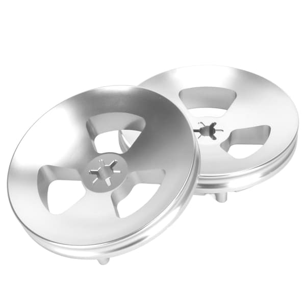 1 par 1/4 tommer NAB-nav optisk akseladapter poleret aluminiumbase rullebåndsoplukker til Studer ReVox til DENON Sølv