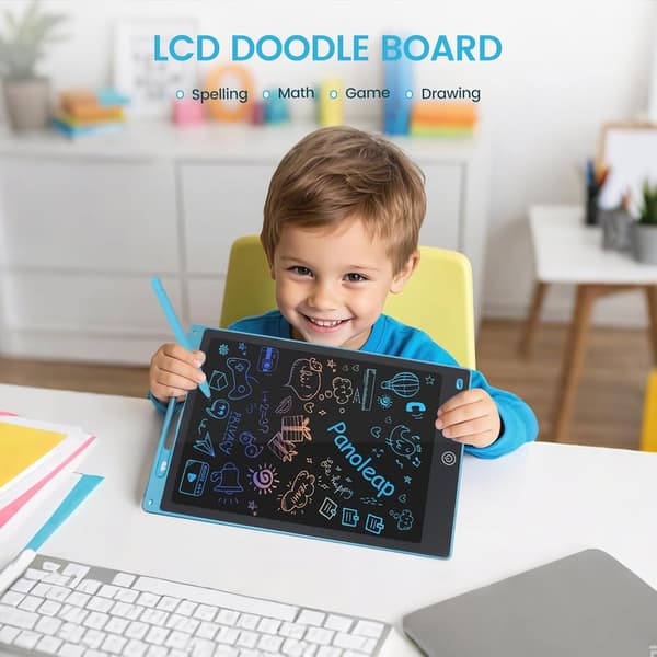Digital tegneplade til børn - Praktisk LCD, 12\" tablet + pen