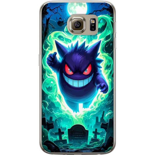 Compatible Mobile Case for Samsung Galaxy S6 Ghost Figure in Graveyard Green