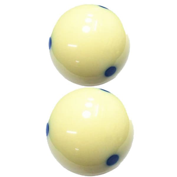Large Resin Cue Ball Replacement for Pool Table Blue Dot