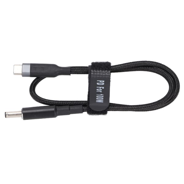 Laptop Power Cable 100W PD Fast Charging USB C to DC Plug Stable Durable Laptop Power Supply Cable for Home Office 1.5m