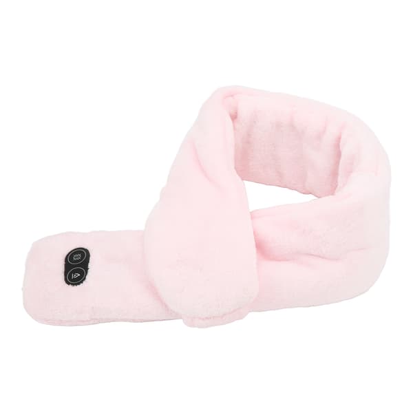 Intelligent USB Heated Scarf with Massage Function for Men and Women Daily Use Pink