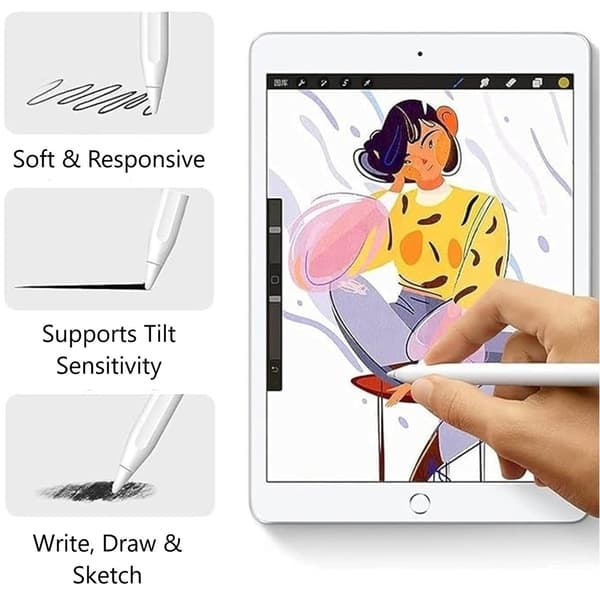 Erstatningsspids til Apple Pencil 1/2 Gen - 4 stk. spidser til Apple Pencils