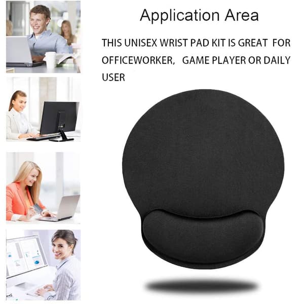 Non-slip PU Base Mouse Pad, Washable Design, Reinforced Edges, Smooth Lycra Surface, Premium Sponge