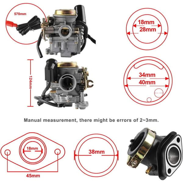 FÖRGASARE 50cc bränsle för boss