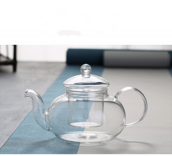 400 ml glastekande med aftagelig infuser, komfur sikker tekande, blomstrende og