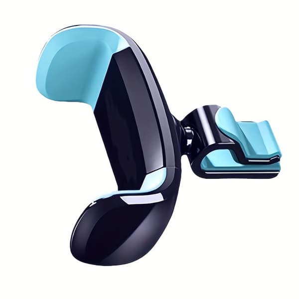 360° Roterbar Telefonholder til Ventil - Holdbart ABS-materiale, Elektronisk Tilbehør [DB] Black