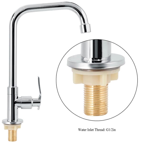 Modern G1/2in Single Handle Kitchen Faucet Water Tap Single Cold Water Tap Home Accessory