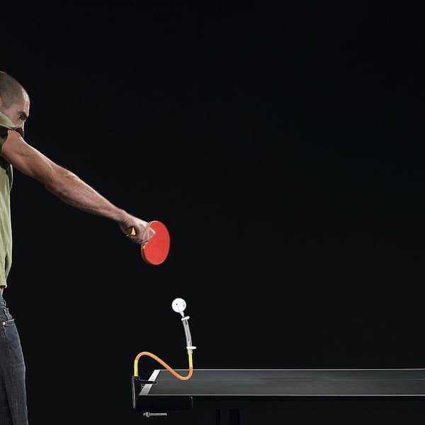 Table Tennis Trainer with Adjustable Clamp Fixed Quick Rebound Ping Pong Ball Machine
