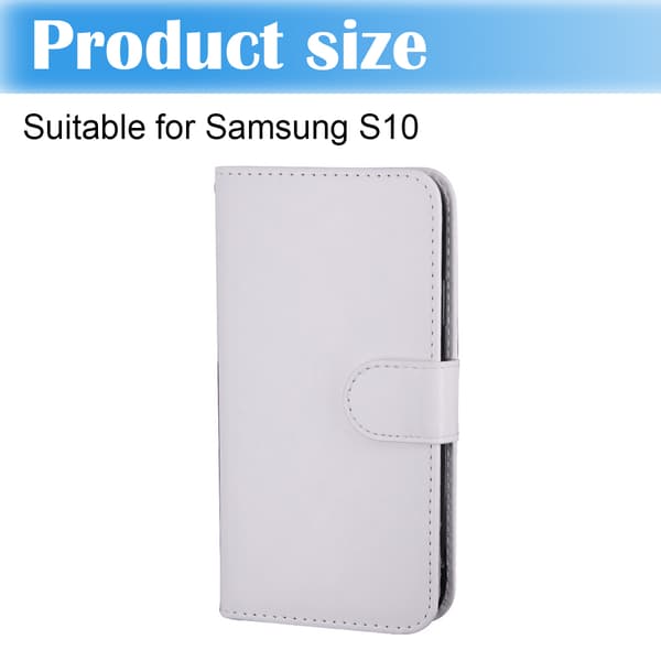 Samsung S10 - Deksel / Magnetisk Etui 2 i 1 - Hvit Hvit