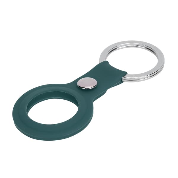 Anti-Lost Silicone Keychain Locator Sleeve Shell Protective Case for IOS (Dark Green)