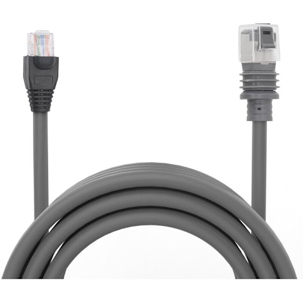 Satellitt Ethernet-kabel, rektangulær erstatning vanntett bærbar for mini rektangulær satellitt grå (2m / 7ft)