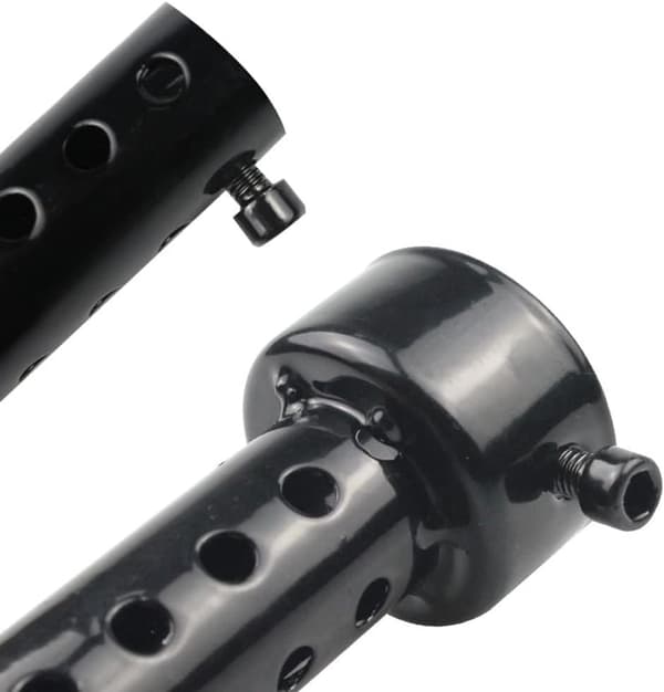 2-piece Universal Motorcycle Exhaust Muffler Set, Muffler Insert, Removable 60mm