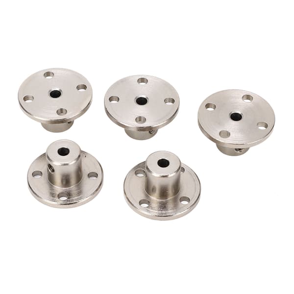 5 stk rustfritt stål flenskoblingstilkobling 3 mm indre diameter stiv akselkobling
