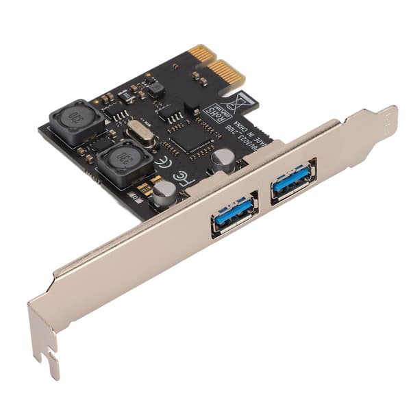 PCIE til USB 3.0 utvidelseskort Innebygd høyeffekts induktor 2 porter USB3.0 grensesnittkort