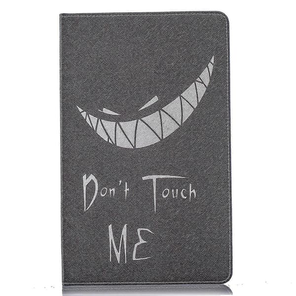 Mønstret læderpung-etui til Samsung Galaxy Tab A 10.1 (2019) T510 - Don't Touch Me