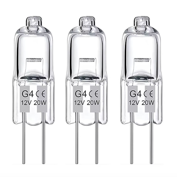 10-pack G4 Halogen Bulbs 20W 12V – Warm White Light for Optimal Illumination