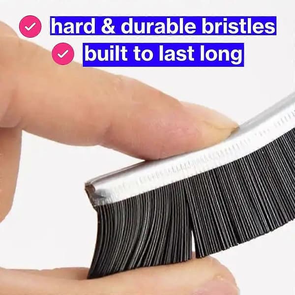 2 Pieces Crevice Cleaning Brushes, Hard Bristle Cleaning Brush, Versatile, Grout Brush, Tile, Bathroom, Kitchen Gadgets, Carpet Brush