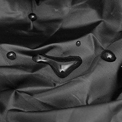 Black Round Fire Pit Cover, Waterproof, Dustproof, Protective Cover for Garden and Patio with Drawstring for Fire Pit (XXL)