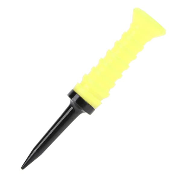 Flexible Plastic Golf Tees with Low Resistance, Driver Training Tees for Golf Practice Mat Accessories Yellow