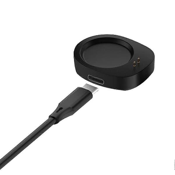 Udskiftnings magnetisk opladerkabel kompatibelt med Huami Amazfit Helio Strap Watch Charger Sort Split Charging C Split charging cable