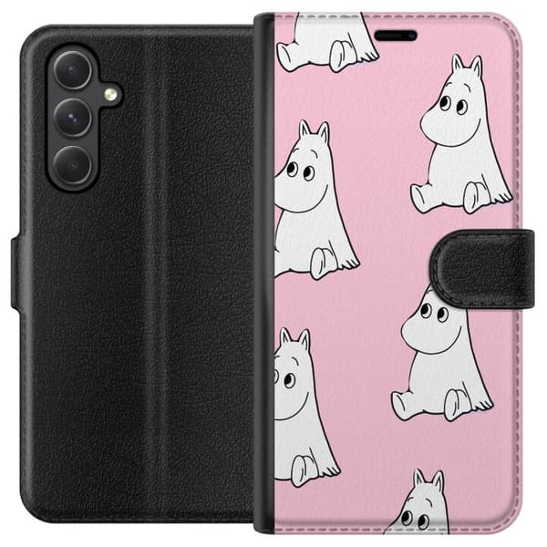 Compatible Wallet Case for Samsung Galaxy A25 Figure Pattern Pink