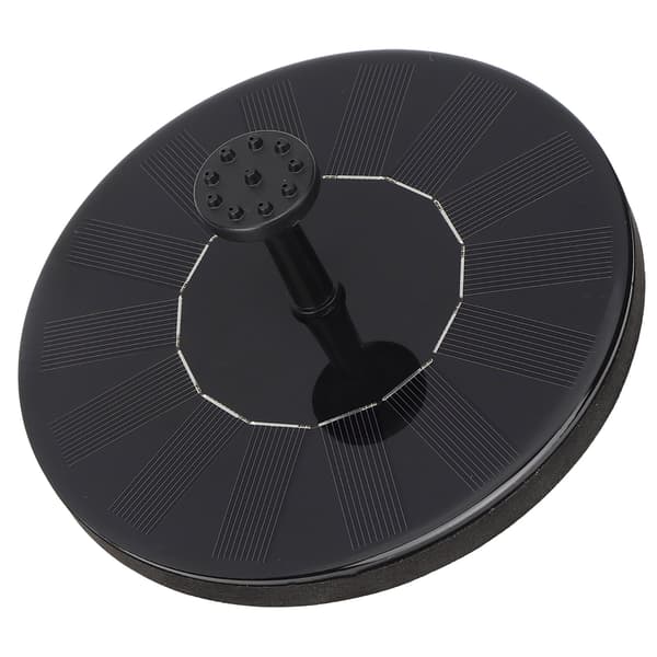 Solar Water Pump Anti-clogging Brushless DC Black Double Filter Removable Adjustable Flow