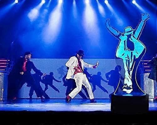 2025 Ny Michael Jackson Actionfigur 3D-lamper Optiske Illusioner 7 Farver Skift Touch Switch Natlampe