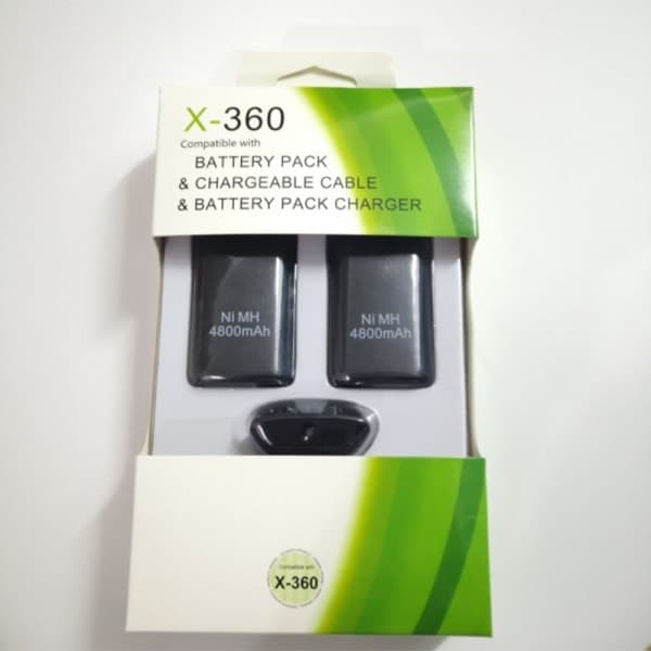 4800mAh batteripakke til Xbox360 trådløs controller Ni-MH batteri