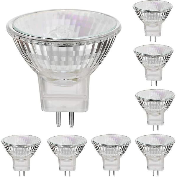 Winter Campaign, MR11 12V 35W Halogen Bulbs GU4 Spot Base 2800K Warm White, Dimmable, 8-Pack