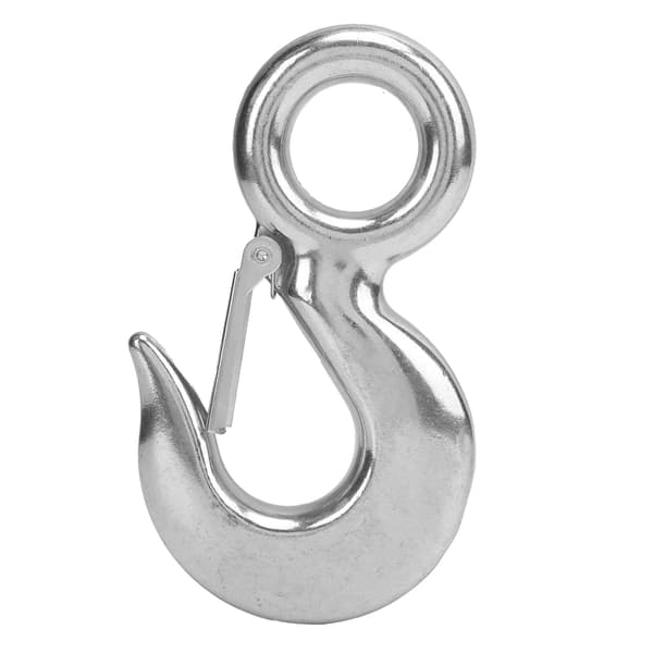 Eye Sling Hook with Safety Latch, Stainless Steel, Marine Lifting Eye, Lifting Hook 2T