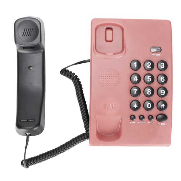 Multifunktionel fastnettelefon til hjem og kontor – KXT504 (pink)