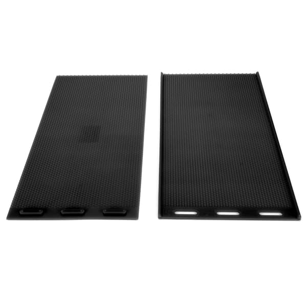 Flexible DIY Beeswax Press Tool - 2pcs Rubber Beeswax Sheet Mold for Beekeeping Supplies (Black)