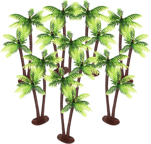Coconut Palm Tree Model, 12 Pcs