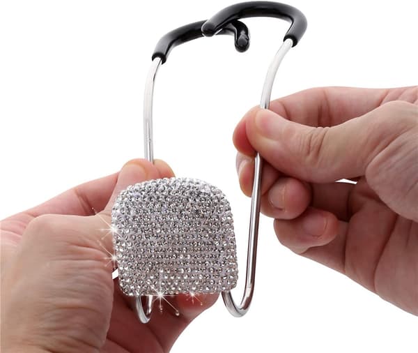2 bilnakkestøttekroge (sølv), Bling biltilbehør, General Mo
