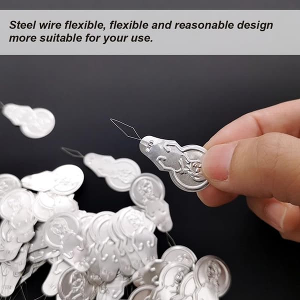 Needle Threader, 10-Pack Aluminum Needle Threader, Classic Needle Threader, Aluminum Hand Needle Threader for Sewing Machine