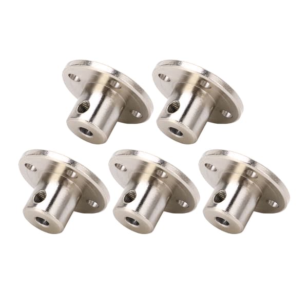 5 stk rustfritt stål flenskoblingstilkobling 3 mm indre diameter stiv akselkobling