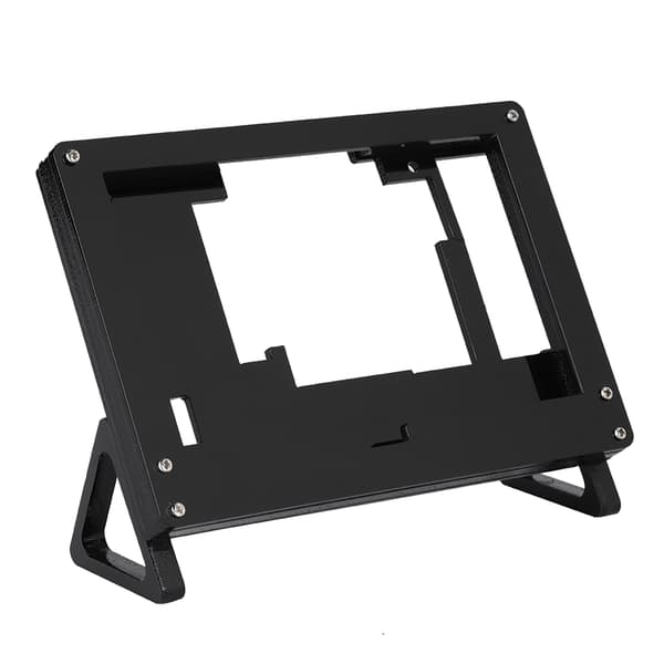 Akrylfesteveske for Raspberry Pi LCD-skjerm, 5 tommer, svart